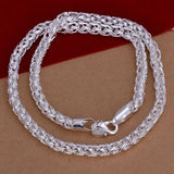 925 Sterling Silver 6MM Necklace Twisted Chain 20inches Jewelry