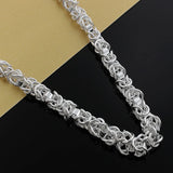 7mm Chain 925 Sterling Silver Necklace Charms Wedding Party