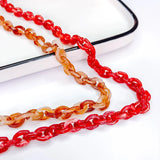 Resin Plastic Chain Pendant Necklace Bracelet Charms for Jewelry Finding