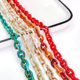 Resin Plastic Chain Pendant Necklace Bracelet Charms for Jewelry Finding