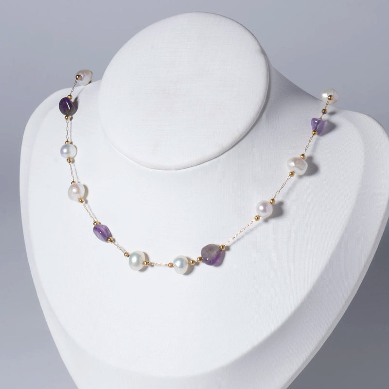 Irregular Stone Amethysts Jades Chains for DIY Jewelry Making