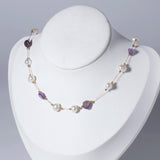 Irregular Stone Amethysts Jades Chains for DIY Jewelry Making