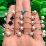 Star Shape Stone Beads Chains for DIY Jewelry Making