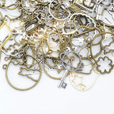 50g 100g Mixed Charms Pendants UV Epoxy Resin Mold Metal Geometric Frame