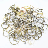 50g 100g Mixed Charms Pendants UV Epoxy Resin Mold Metal Geometric Frame