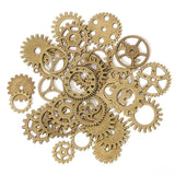 Metal Mixed Steampunk Cogs & Gears Charms Vintage Craft Material for Jewelry DIY