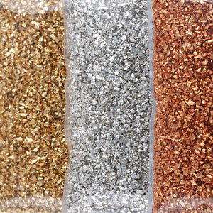 Metal Crushed Stone Effect Filler 50g DIY Crystal Resin Craft Glass Beads