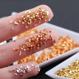 Metal Crushed Stone Effect Filler 50g DIY Crystal Resin Craft Glass Beads