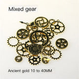 50g Steampunk Cogs Charms Mixed Metal Gear Spacer DIY Bracelet Accessories