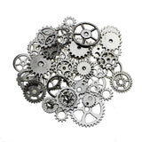 50g Steampunk Cogs Charms Mixed Metal Gear Spacer DIY Bracelet Accessories