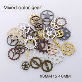 50g Steampunk Cogs Charms Mixed Metal Gear Spacer DIY Bracelet Accessories