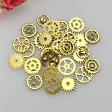 50g Steampunk Cogs Charms Mixed Metal Gear Spacer DIY Bracelet Accessories