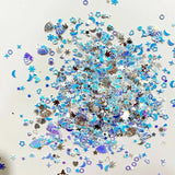 50g Glitter Sequin Mix Star Heart Dot Moon Shape Nail Shaker Art Flakies
