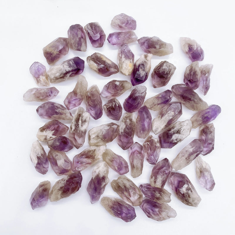 50g Natural Amethyst Wand Crystal Quartz Stone Healing Home Garden Decor