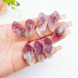 50g Natural Amethyst Wand Crystal Quartz Stone Healing Home Garden Decor