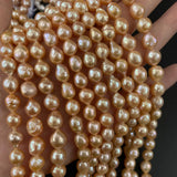 50g Natural AA Freshwater Pear Beads 8-10mm DIY Jewelry Making