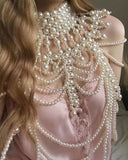 50g/Pack ABS Pearl Beads Beige Round Acrylic Beads DIY Craft