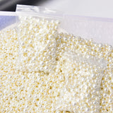 50g/Pack ABS Pearl Beads Beige Round Acrylic Beads DIY Craft