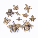 50g Mixed Metal Charm Animal Bee Copper Bracelet Necklace DIY Jewelry