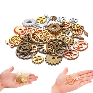 50g Steampunk Cogs Gear Pointer Clock UV Resin Nail Art DIY Jewelry Making