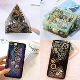 Metal Gear Clock Hand Jewelry Filling UV Resin Epoxy Mold Making Accessories
