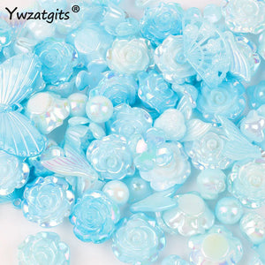 Baroque Acrylic Beads Butterfly Flower Phone Chain DIY Necklace Earrings I0134