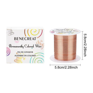 0.6mm Copper Wire 50m Roll for Jewelry Making Crafts
