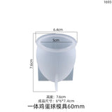 Egg Shaped Silica Gel Mold with Lamp Holder for Night Lights and Starry Balls