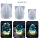 Egg Shaped Silica Gel Mold with Lamp Holder for Night Lights and Starry Balls