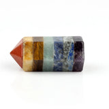 Hexagonal Column Crystal Sceptre Wand Chakra Healing Reiki Natural Stone Carved