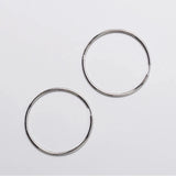 Titanium Large Hoop Earrings for Women Smooth Huggie Piercing Earrings