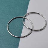 Titanium Large Hoop Earrings for Women Smooth Huggie Piercing Earrings