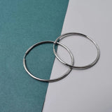 Titanium Large Hoop Earrings for Women Smooth Huggie Piercing Earrings