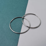 Titanium Large Hoop Earrings for Women Smooth Huggie Piercing Earrings