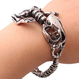 50mm Tyrannosaurus Skeleton Cuff Bangle Men's Jewelry