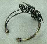50mm Open Cuff Bangle Settings Blank Bases Filigree Flower Bracelet DIY Jewelry