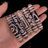 God of Wealth Tibetan Agates Dzi Beads Two Tone Stone Beads