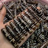 God of Wealth Tibetan Agates Dzi Beads Two Tone Stone Beads
