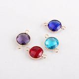 50pc 1.2mm Glass Charm Jewelry Making DIY Accessories
