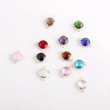 50pc 1.2mm Glass Charm Jewelry Making DIY Accessories