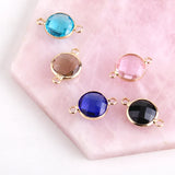50pc 1.2mm Glass Charm Jewelry Making DIY Accessories