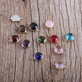 50pc 1.2mm Glass Charm Jewelry Making DIY Accessories