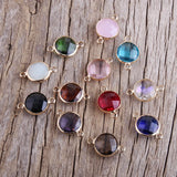 50pc 1.2mm Glass Charm Jewelry Making DIY Accessories