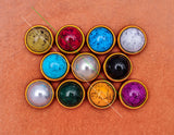 50pc 12mm Turquoise Beads Nail Rivet Stud Spots Fastener Concho for Leathercraft