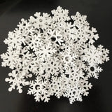 50pc Wooden Snowflakes Xmas Ornaments Christmas Angel Decorations