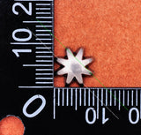 50pc 9*9mm Silver Floral Star Nail Rivet Stud Spots Concho for Leathercraft