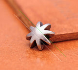 50pc 9*9mm Silver Floral Star Nail Rivet Stud Spots Concho for Leathercraft