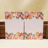 50pc Flower/Marbling Necklace Earring Set Pendant Card