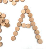 50pc 15mm Thick Oblate Wooden Beads - DIY Teething Accessories