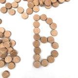 50pc 15mm Thick Oblate Wooden Beads - DIY Teething Accessories